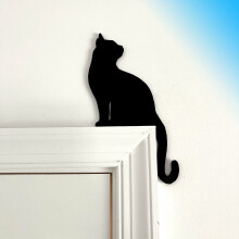 Ensemble de silhouettes décoratives pour encadrement de porte, idéal pour les fêtes