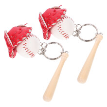 Baseball Pendant Keychain for Boys 2 pcs