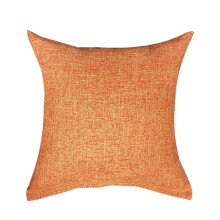 Ľanová obliečka na vankúš oranžová 40 cm štvorcová