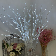 Guirlande lumineuse LED en forme de branches de bouleau, lumière chaude, 20 LED, 76 cm (30 pouces)