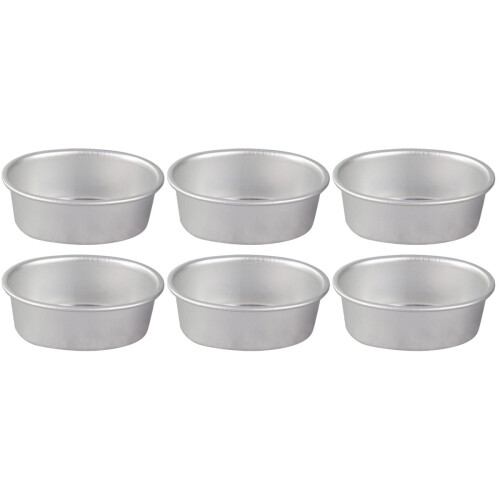 Ensemble de 6 moules à gâteaux en aluminium