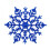 JANDEL glitter snowflake ornaments 12 pack light blue 1