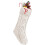 Gepersonaliseerde gebreide kerstsok met monogram, 45 cm 1