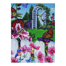 Tableau mural LED sur toile Jardin botanique 12x16