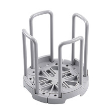 Soporte retráctil para cuencos de cocina con portavasos