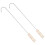 Perchas resistentes de acero inoxidable (2 unidades) 1