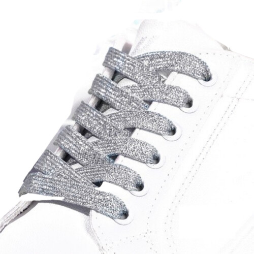Shiny Laces - 140cm (1 pair) Grey