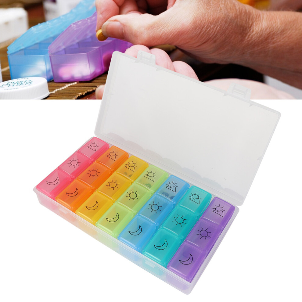 Portable 7-Day Pill Case for Weekly Medication