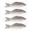 Organisateur d'évier en forme de poisson, jouet de bureau, 4 pièces 1