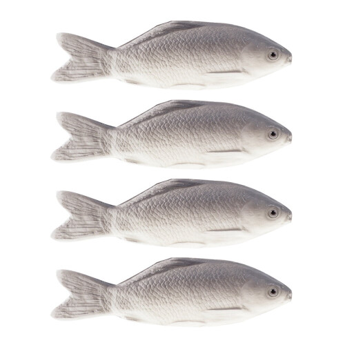Organisateur d'évier en forme de poisson, jouet de bureau, 4 pièces