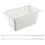 Boîte de rangement avec passoire rétractable en polypropylène blanc 1