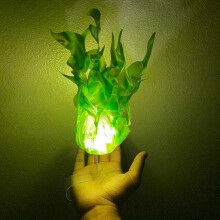 Halloween-koristeet, valoisa kelluva tulipallo, 1 kpl