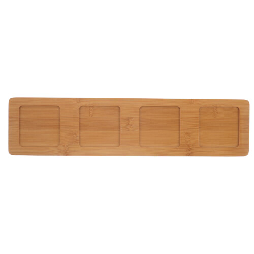 Beige Wood Drinks Board for Home - Flight Holder Tray