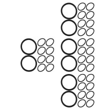 40Pcs Black Rubber Bucket Lid Seals Leakproof Replacement Gasket Rings