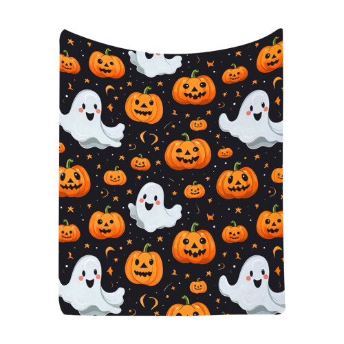 Couverture fantôme d'Halloween en microfibre 127 x 152 cm