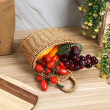 Panier de rangement mural tressé pour légumes de cuisine