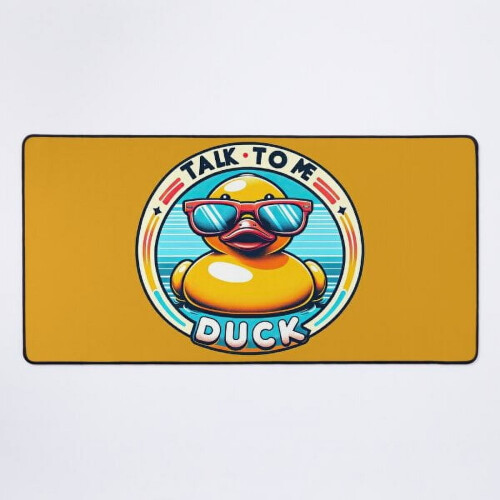 Debugger Duck Schreibtischunterlage – Programmierbegleiter
