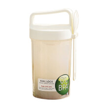 Copo de Aveia para Sobremesa Noturna com Colher Portátil 350ml