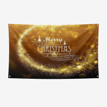Christmas and New Year Banner 3x5 FT