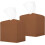 Porta-lenços de couro PU quadrado de 14 cm (5,12 polegadas), pacote com 2 unidades. 1