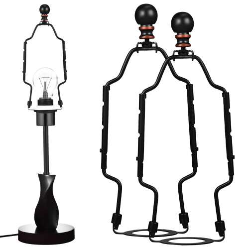 Support de lampe amovible en fer (2 pièces)