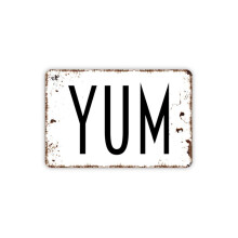 Yum fém fali tábla, Farmhouse Modern, 8x12 hüvelyk