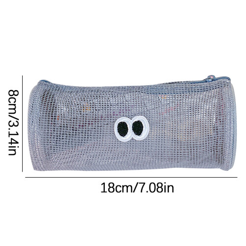 Transparent mesh pencil case large capacity