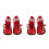 2Paires Chaussures Mode Rouges Bottines PU 18 Féminines 1