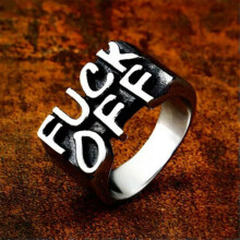 Bague unisexe en acier inoxydable de style gothique punk, tailles 1 Ă 9