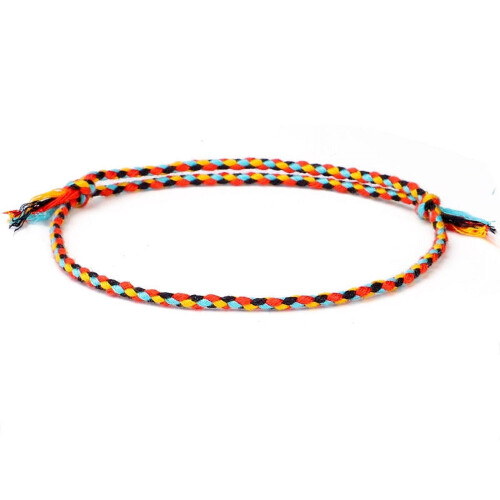 Boho tkaný náramok s niťou, unisex, 4-radový