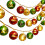 Cordão de luzes de Natal LED com bolas de neve (6m) 1