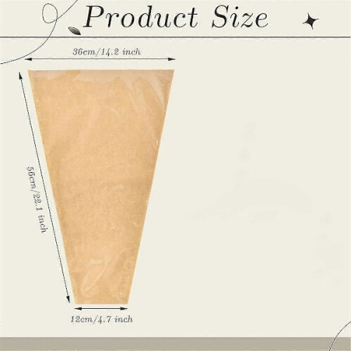 Blomhylsor Kraftpapper 35,5x56 cm 50-pack 2