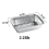 VEZEE längliche Aluminium-Folienform mit Deckel, 100 Stück 2