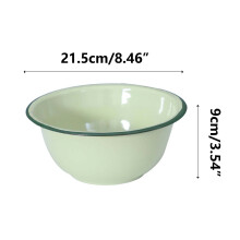 Bol à riz émaillé vert Viflosae 350 ml