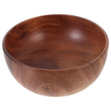 Bol en bois d'acacia japonais pour soupe, salade et pain