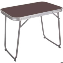 Klappbarer Tisch - MARBUENO - 75 x 60 x 55 cm - Grau - Metall - Klappbar für den Außenbereich