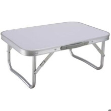 Klappbarer Tisch - MARBUENO - 60 x 60 x 45 cm - Grau - Metall - Außenbereich