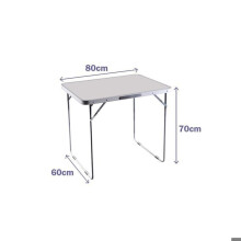 Vouwtafel - MARBUENO - 120 x 70 x 60 cm - Staal - Vouwbaar - Voor buiten