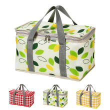 Isolierte Lunchtasche aus Oxford-Gewebe, faltbare Aufbewahrungsbox, Grün