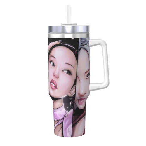 Blackpink Edelstahlbecher 40oz mit Griff und