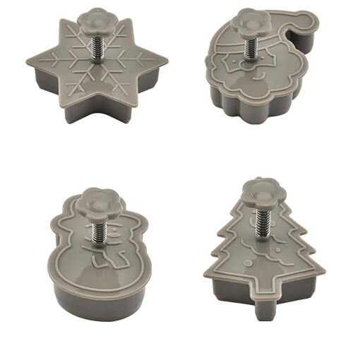 Moule à biscuits de Noël, presse à ressort 3D, 1 pièce