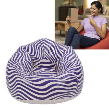 Inflatable PVC Wave Chair Blue