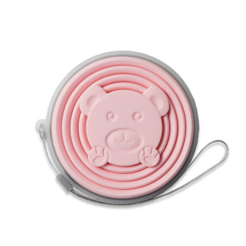 Gobelet pliable en silicone 270 ml avec couvercle