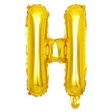 Ensemble de ballons drapeaux de fête, lettres dorées, 9,9 x 6,1 x 1 cm