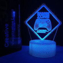 Conjunto de decoração de luz noturna com modelo criativo de rachadura ao toque.