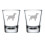 Borrelglaasjes met Springer Spaniel-design, 2 stuks, 50 ml 1
