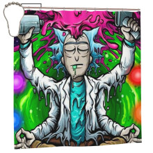 Rick and Morty Shower Curtain Blackout Waterproof 60x72