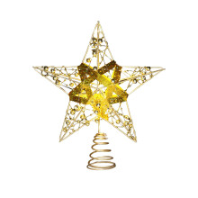 Étoile dorée pour sapin de Noël 20 x 15 cm