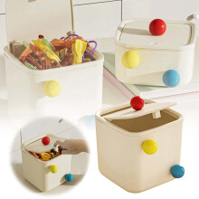 Bureau-opbergdoos met deksel en grote opening