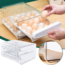 Boîtes de rangement transparentes à double paroi, lot de 40